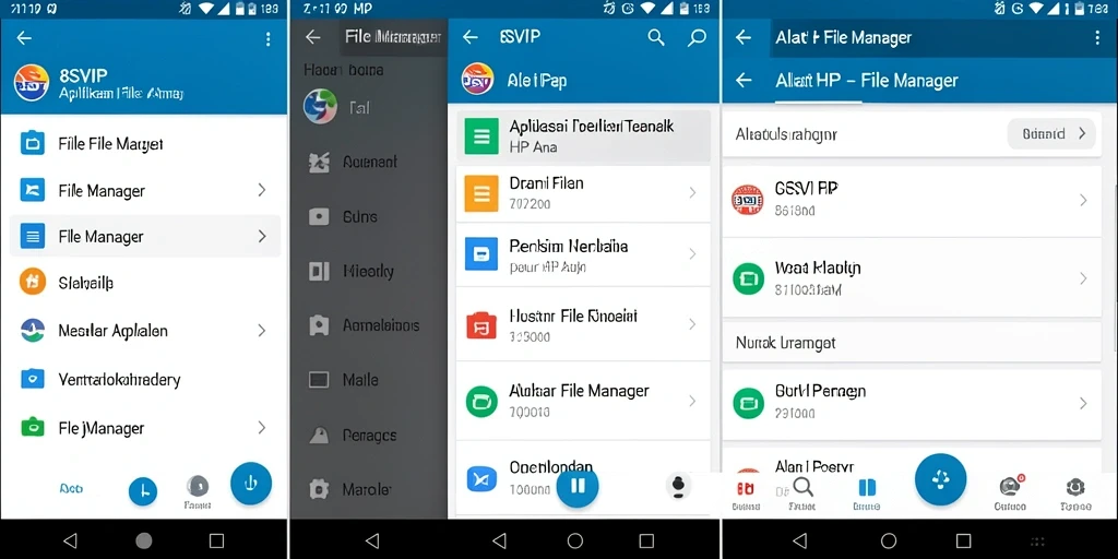 Antarmuka pengguna intuitif 8SVIP untuk manajemen file yang mudah.