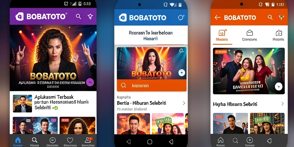 Tampilan antarmuka aplikasi BOBATOTO yang menarik dan informatif.