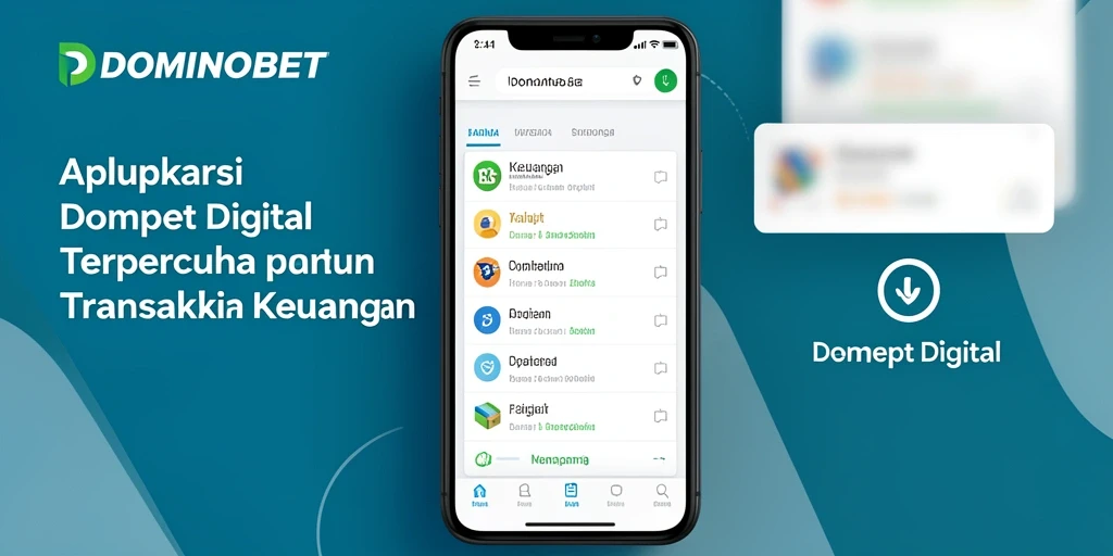 Antarmuka aplikasi DOMINOBET yang sederhana dan fungsional.