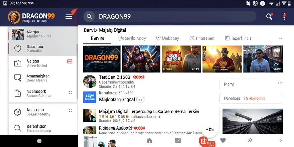 Tampilan antarmuka DRAGON99 yang menarik dan mudah digunakan.