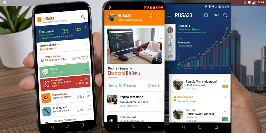 Antarmuka RUSA33 yang intuitif dan informatif tentang ekonomi bisnis.